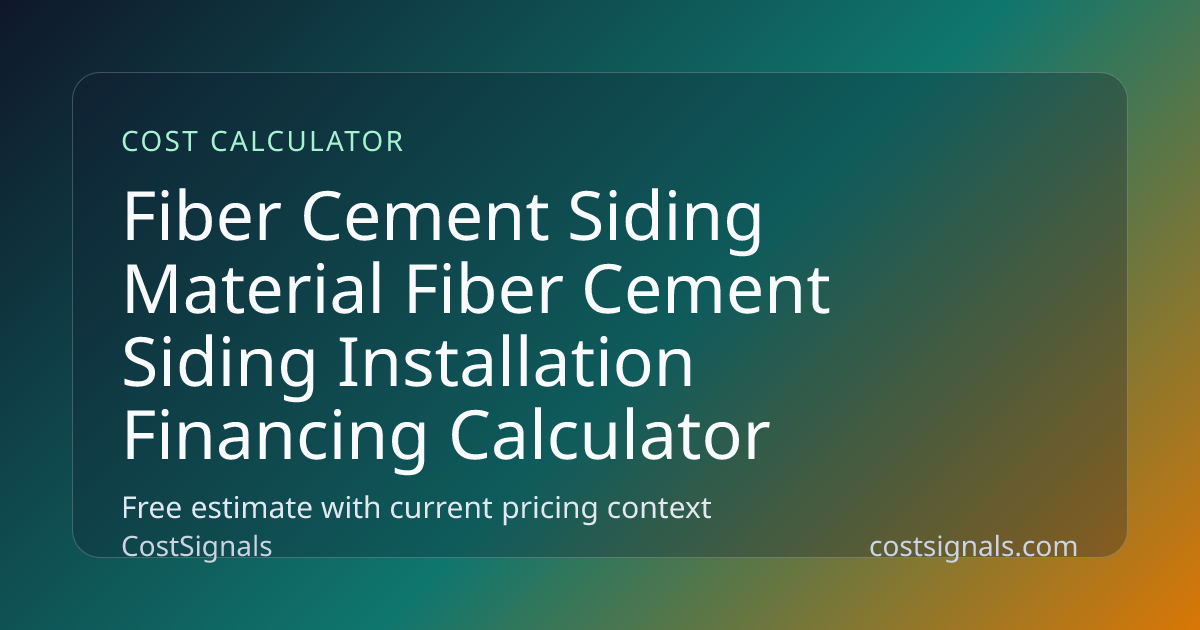 Fiber Cement (Hardie) Fiber Cement Siding Installation Financing ...