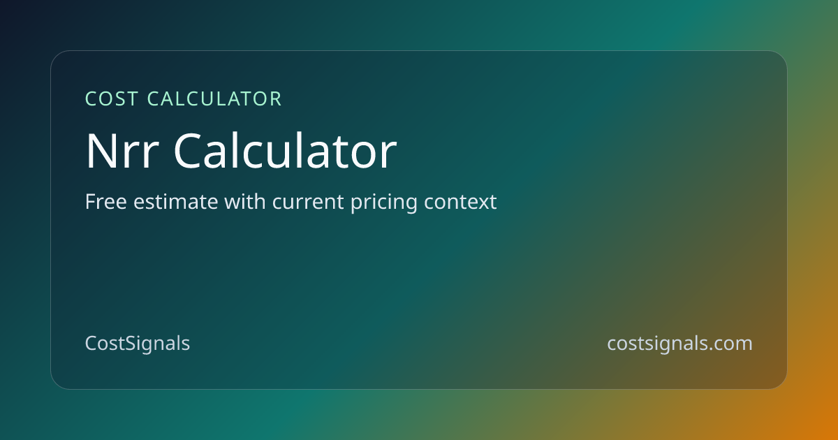 Net Revenue Retention (NRR) Calculator | Free Tool | CostSignals ...