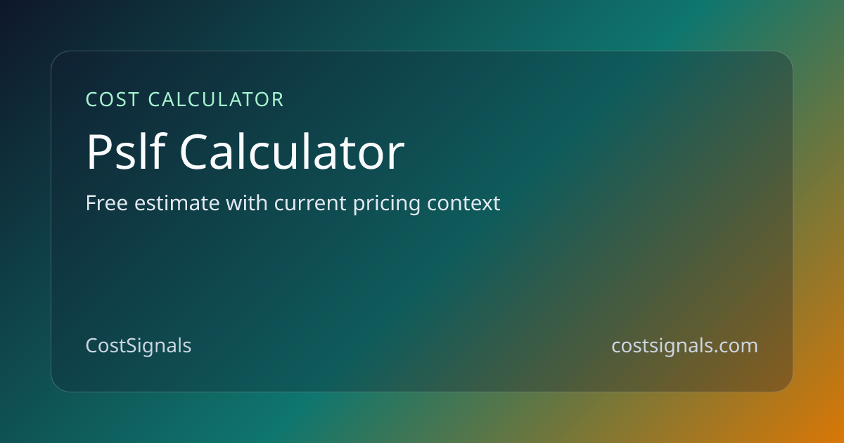 Public Service Loan Forgiveness Calculator | Free Calculator ...